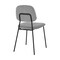 Armen Living Lucy Gray Velvet and Metal Dining Room Chairs, PK2 LCLCSIBLGR - alternate 7
